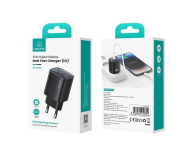 USAMS 30W GaN USB-C/USB-A Fast Charging XC czarna - 1471727 - zdjęcie 3